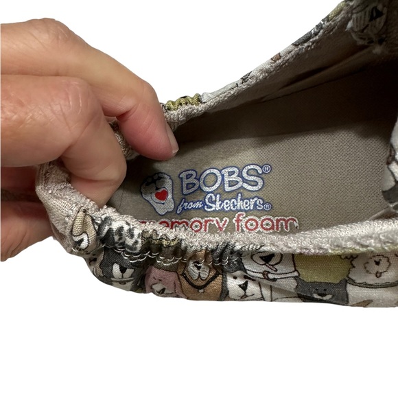 Bobs from Skechers Women’s Memory Foam Dog Print Slip On Shoes - Picture 9 of 10